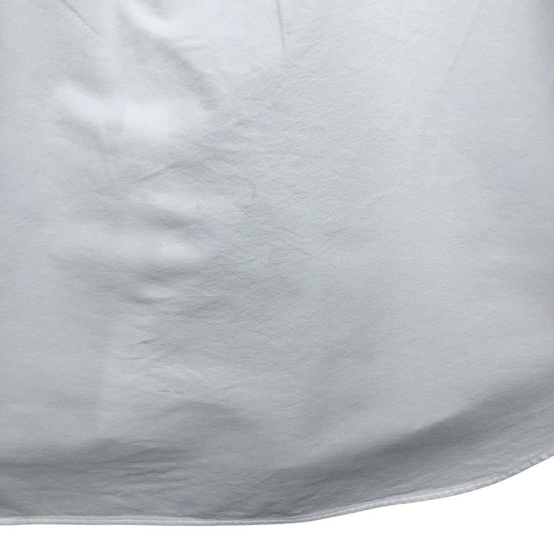 Ralph Lauren BIG SHIRT Long sleeve button down shirt Men's size L cotton white type Vintage Second Hand