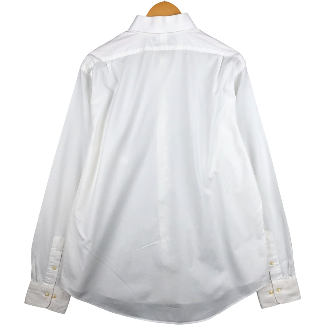 Ralph Lauren REGEND CUSTOM FIT wide collar long sleeve cotton shirt, men's XL cotton white type Vintage Second Hand