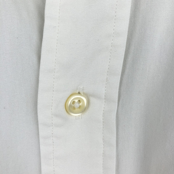 Ralph Lauren REGEND CUSTOM FIT Wide Collar Long Sleeve Cotton Shirt with Cuffs, Men's XL cotton white type Vintage Second Hand