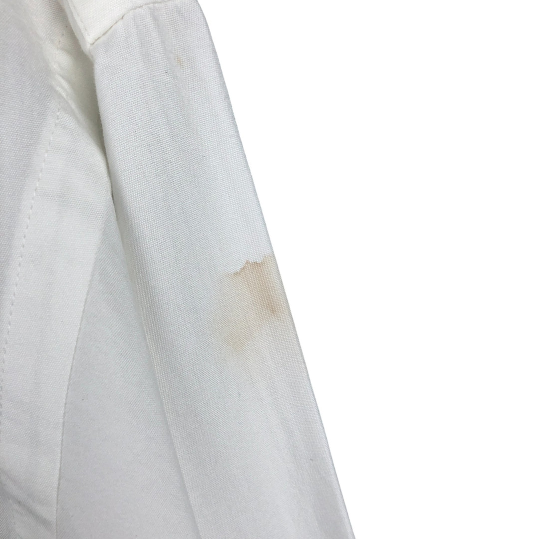 Ralph Lauren REGEND CUSTOM FIT Wide Collar Long Sleeve Cotton Shirt with Cuffs, Men's XL cotton white type Vintage Second Hand