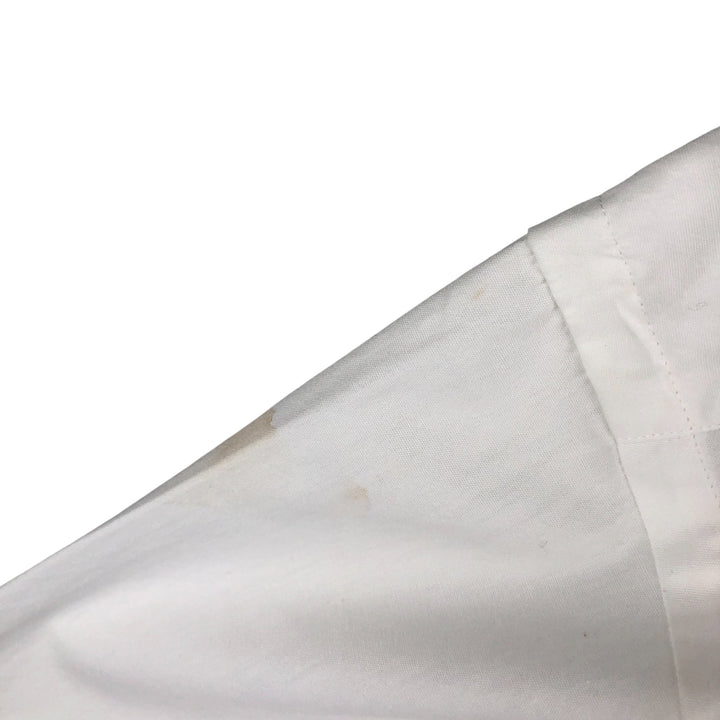 Ralph Lauren REGEND CUSTOM FIT Wide Collar Long Sleeve Cotton Shirt with Cuffs, Men's XL cotton white type Vintage Second Hand