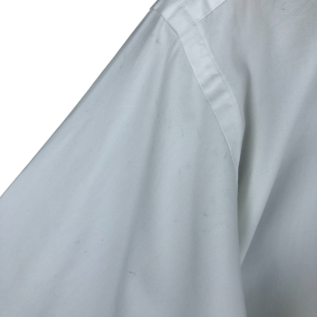 Ralph Lauren YARMOUTH long sleeve button down shirt, men's size L cotton white type Vintage Second Hand