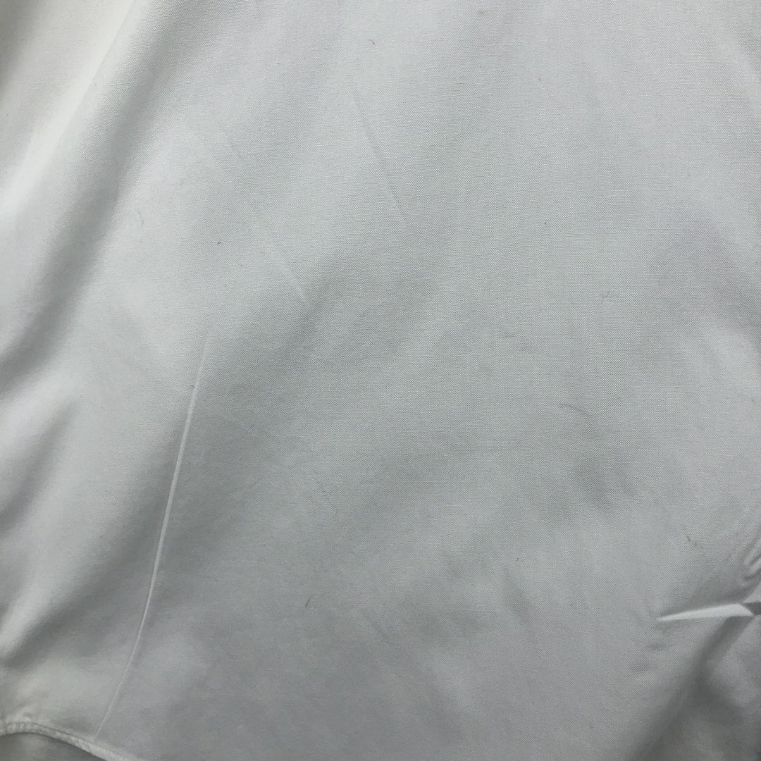 Ralph Lauren YARMOUTH long sleeve button down shirt, men's size L cotton white type Vintage Second Hand