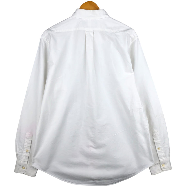 Ralph Lauren CUSTOM FIT long sleeve button down shirt, men's size L cotton white type Vintage Second Hand