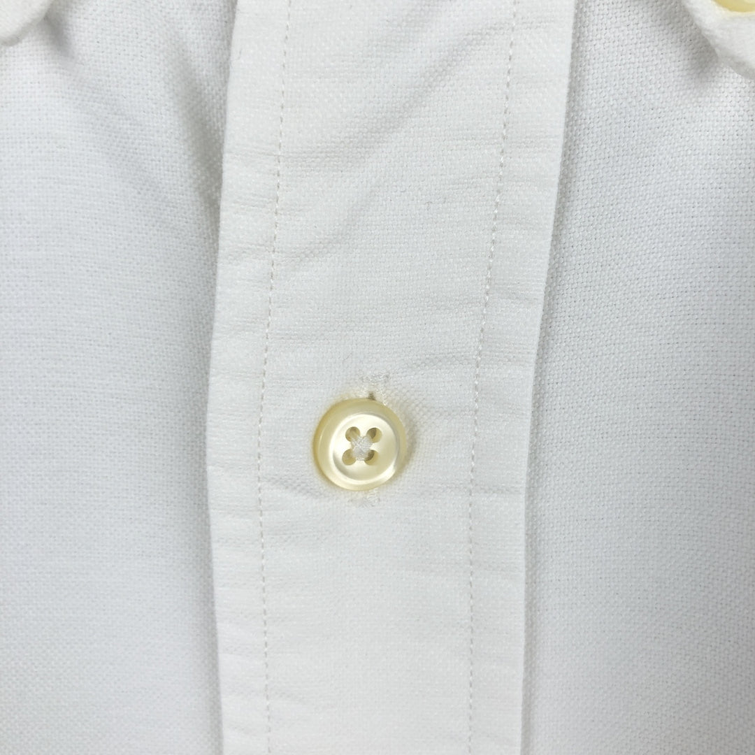 Ralph Lauren CUSTOM FIT long sleeve button down shirt, men's size L cotton white type Vintage Second Hand