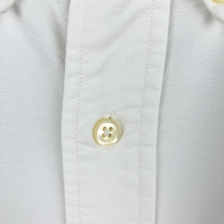 Ralph Lauren CUSTOM FIT long sleeve button down shirt, men's size L cotton white type Vintage Second Hand