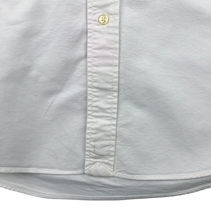 Ralph Lauren CUSTOM FIT long sleeve button down shirt, men's size L cotton white type Vintage Second Hand