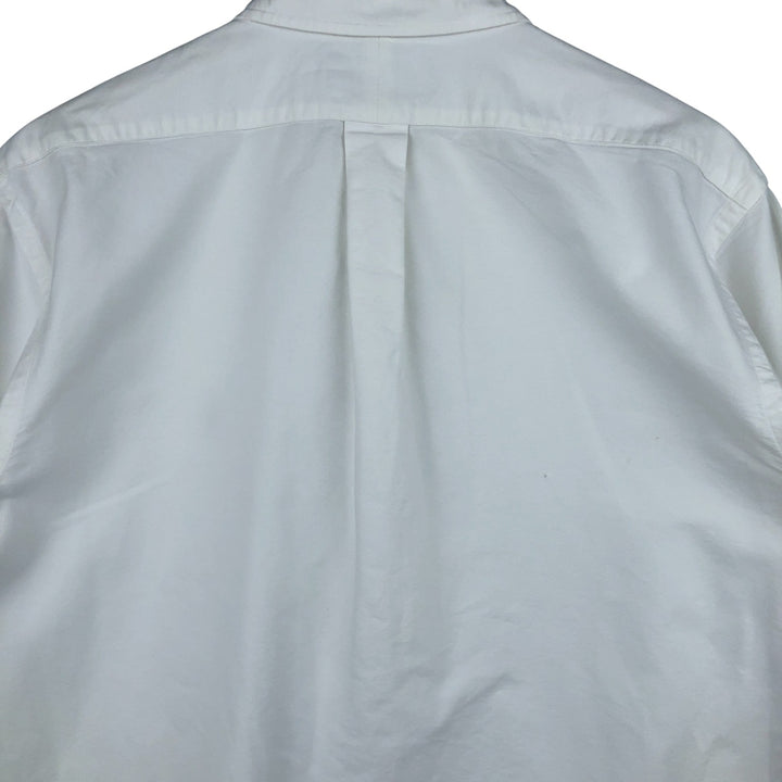 Ralph Lauren CUSTOM FIT long sleeve button down shirt, men's size L cotton white type Vintage Second Hand