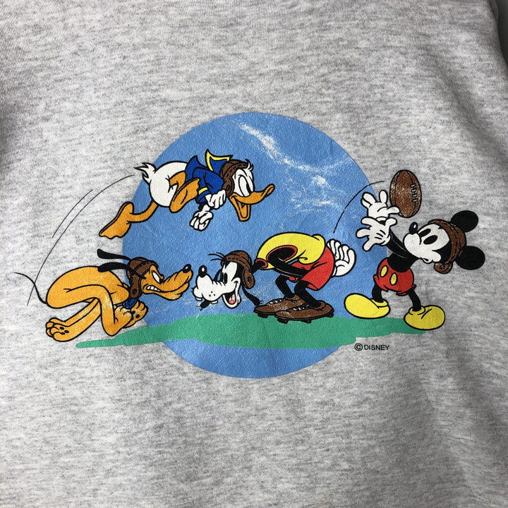 Vintage 90'S Hanes Heavyweight Mickey Mouse Sweatshirt, Made in USA, Men's Size Large cotton white type Vintage Second Hand