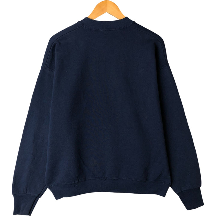 90'S Fruit of the Loom character sweatshirt, men's size L, vintage cotton navy blue type Vintage Second Hand