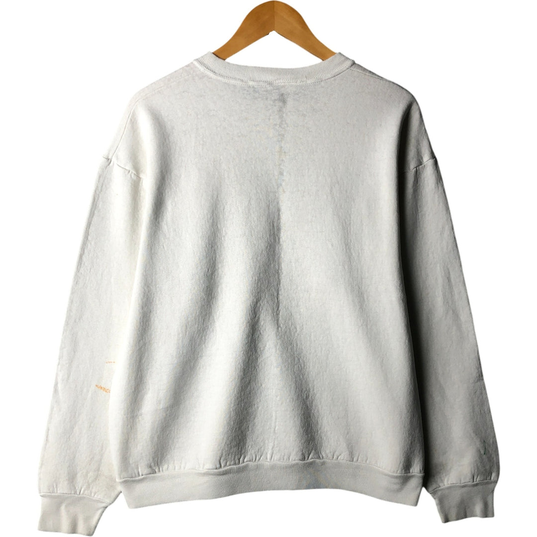 90'S Jerry Leigh Looney Tunes Large Print Character Sweatshirt, Men's Size L unclear white type Vintage Second Hand