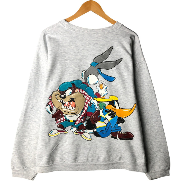 90'S Looney Tunes Bugs Bunny Character Sweatshirt, Men's, Size XL, Vintage unclear gray type Vintage Second Hand