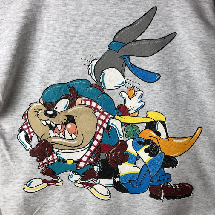 90'S Looney Tunes Bugs Bunny Character Sweatshirt, Men's, Size XL, Vintage unclear gray type Vintage Second Hand