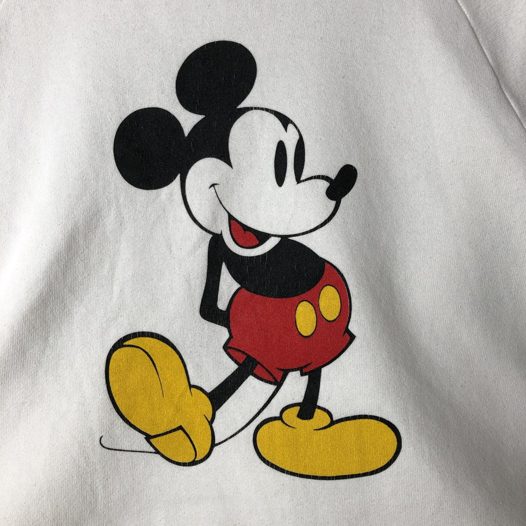 Vintage 1980'S Disney Mickey Mouse character sweatshirt, made in the USA, men's size XL polyester white type Vintage Second Hand