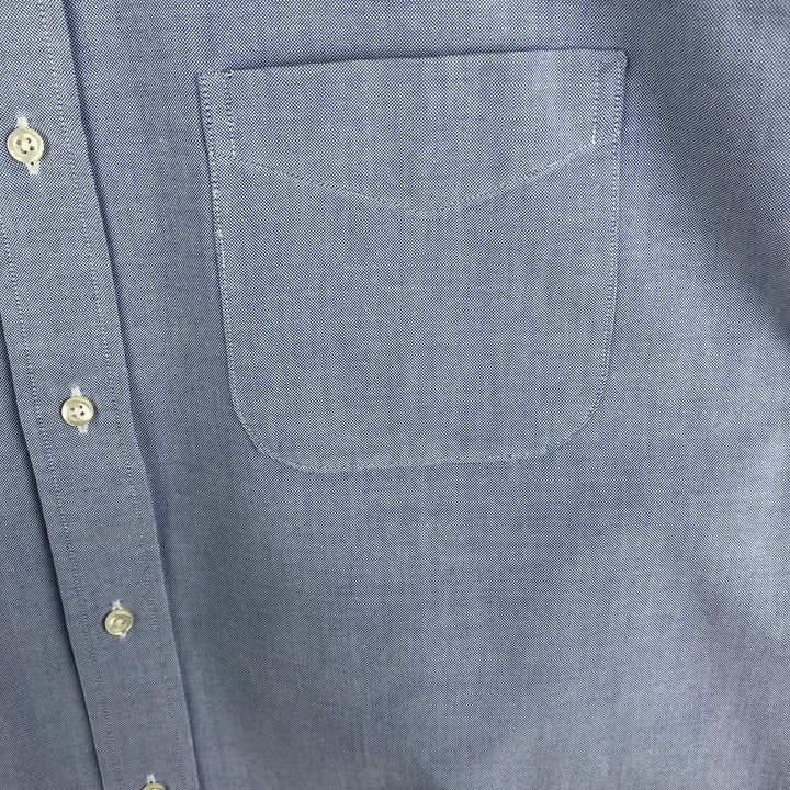80s-90'S Brooks Brothers Est.1818 Long Sleeve Button Down Shirt Made in USA Men's XL Vintage Supima Cotton navy blue type Vintage Second Hand