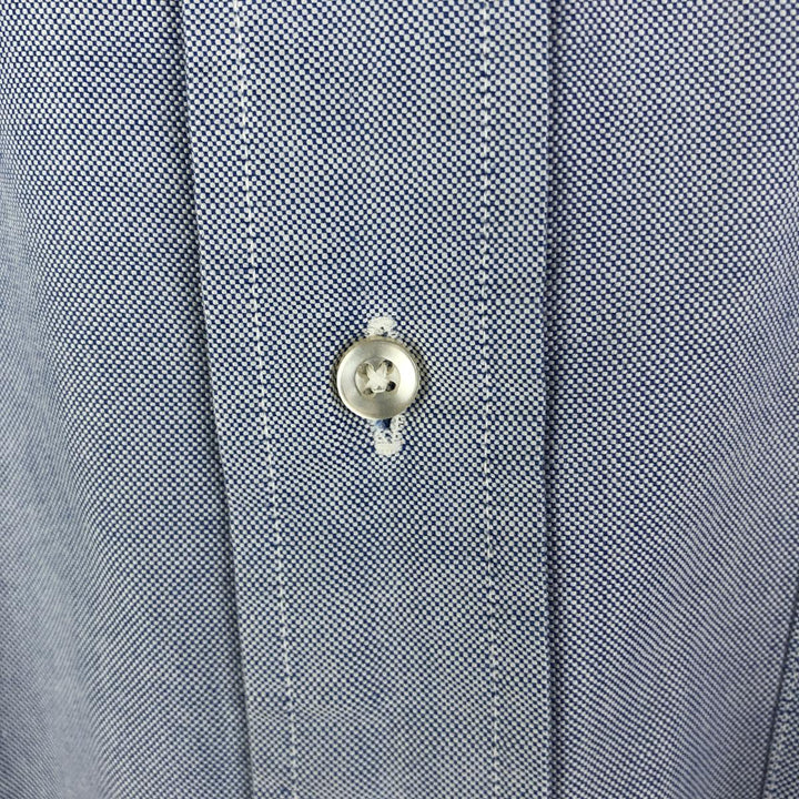 80s-90'S Brooks Brothers MAKERS Long Sleeve Button Down Shirt Made in USA Men's XL Vintage Supima Cotton navy blue type Vintage Second Hand