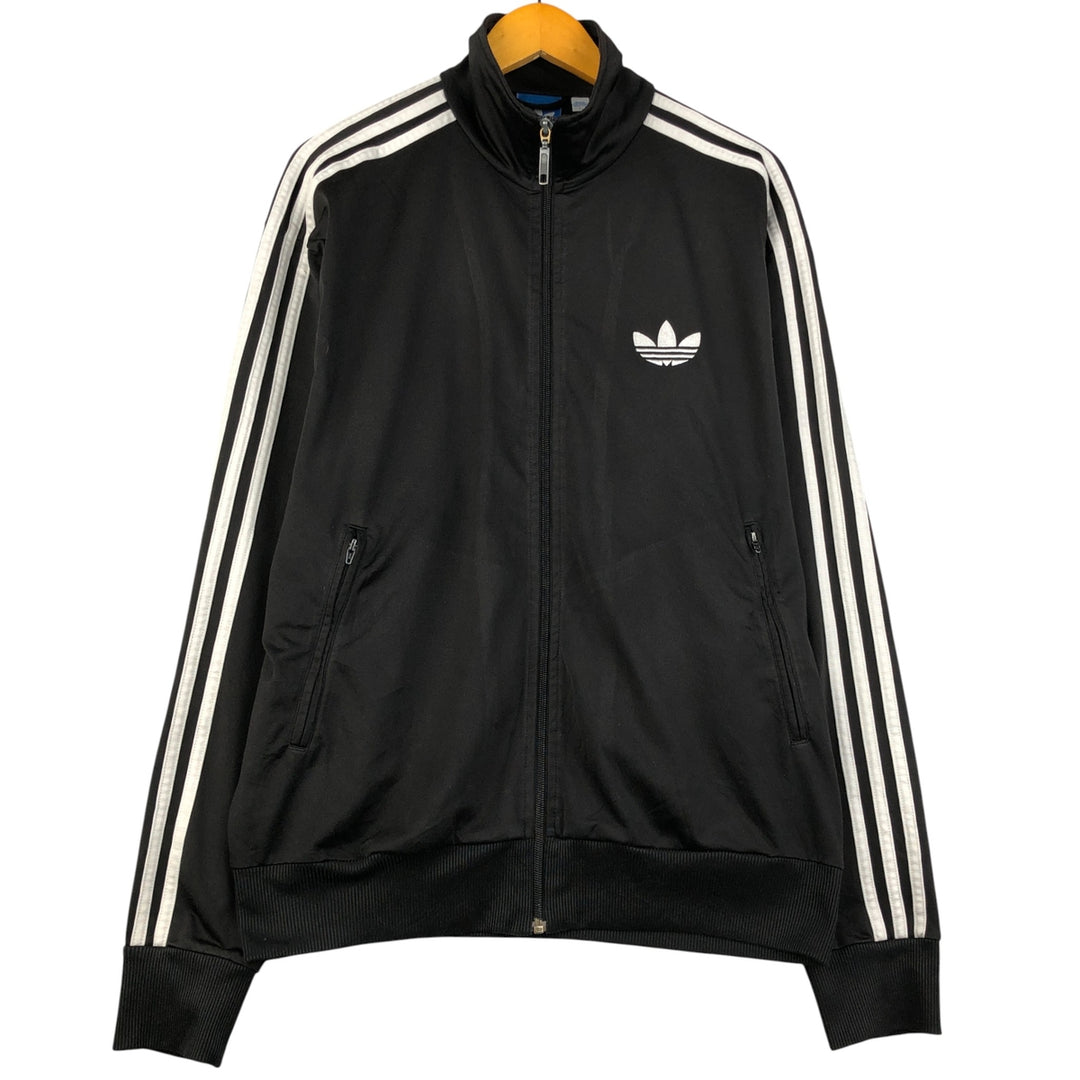 Adidas Originals Jersey Track Jacket Men's Size L polyester black type Vintage Second Hand
