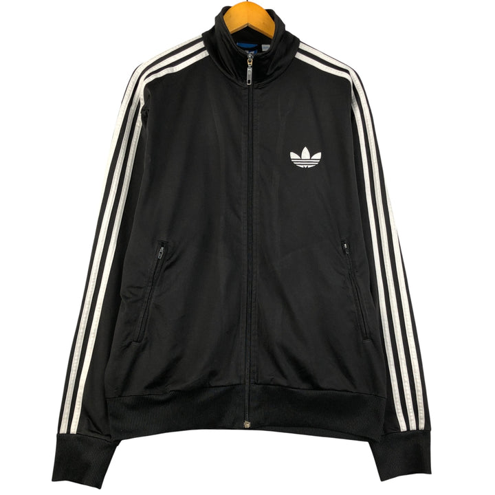 Adidas Originals Jersey Track Jacket Men's Size L polyester black type Vintage Second Hand
