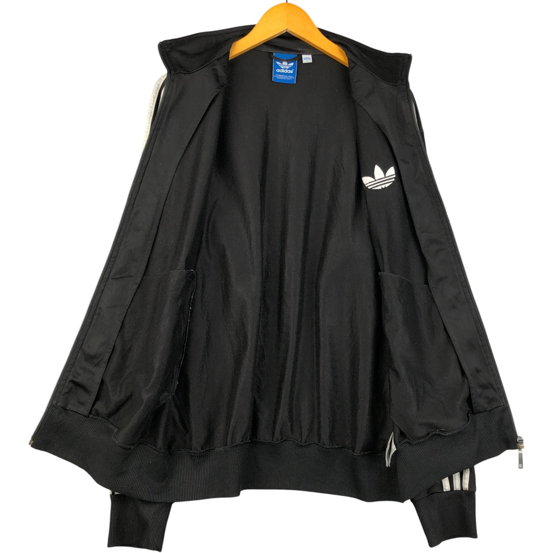 Adidas Originals Jersey Track Jacket Men's Size L polyester black type Vintage Second Hand