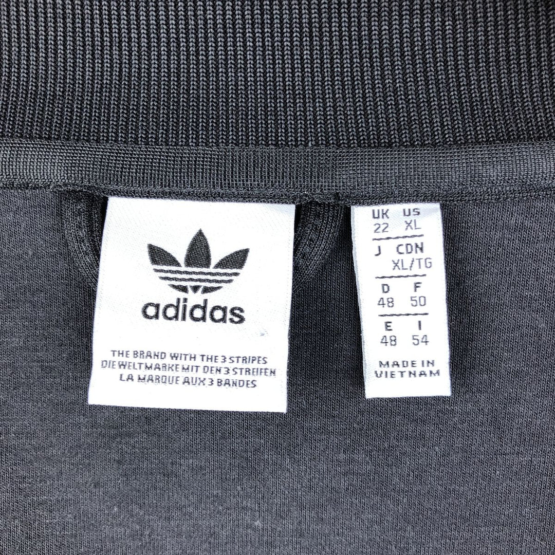 Adidas Originals Jersey Track Jacket Men's XL polyester black type Vintage Second Hand