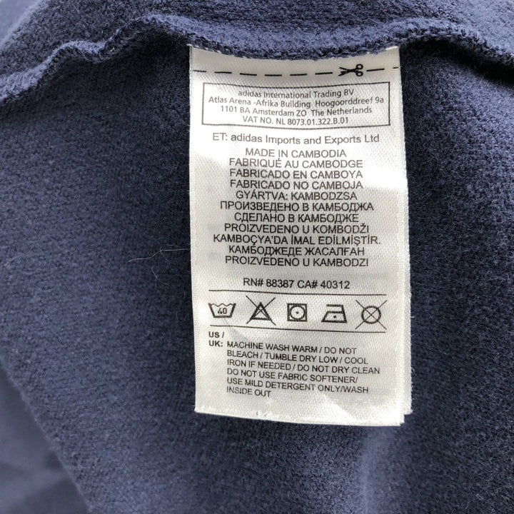 Adidas Originals Jersey Track Jacket Men's Size L cotton navy blue type Vintage Second Hand