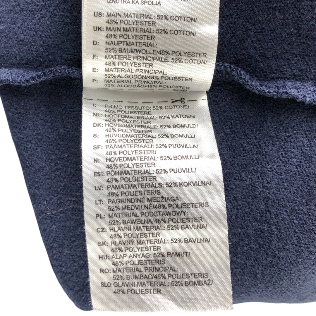 Adidas Originals Jersey Track Jacket Men's Size L cotton navy blue type Vintage Second Hand