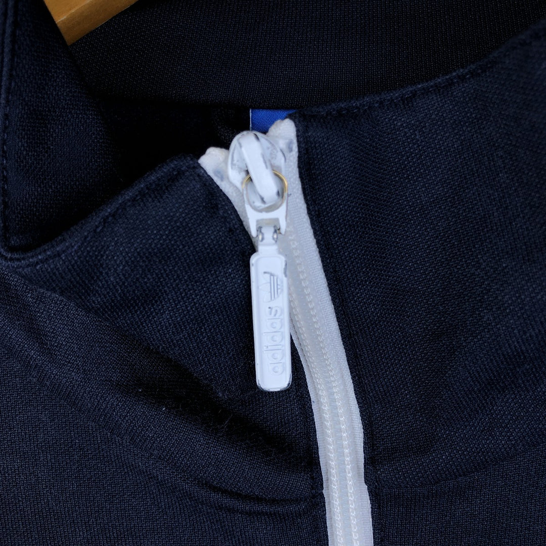 Adidas Originals Jersey Track Jacket Men's Size L cotton navy blue type Vintage Second Hand