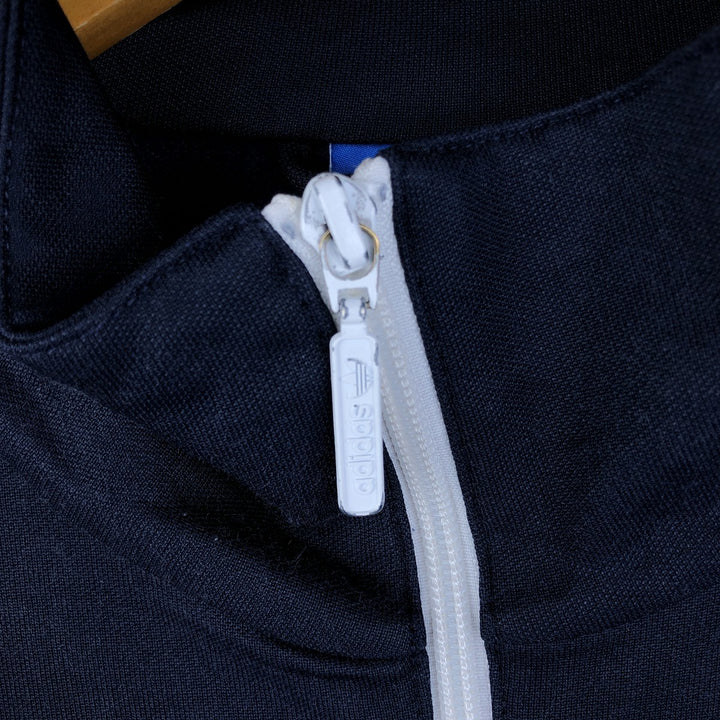 Adidas Originals Jersey Track Jacket Men's Size L cotton navy blue type Vintage Second Hand