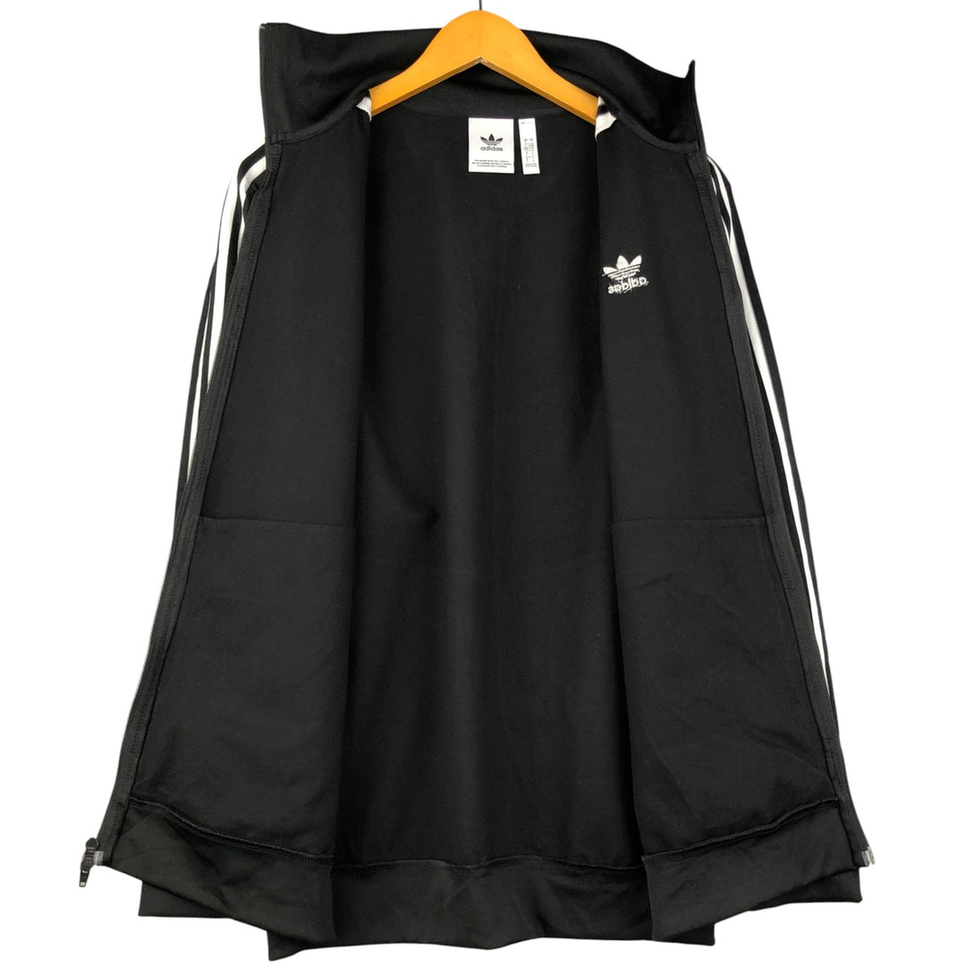 Adidas Originals Jersey Track Jacket Men's Size L cotton black type Vintage Second Hand