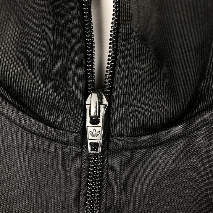 Adidas Originals Jersey Track Jacket Men's Size L cotton black type Vintage Second Hand