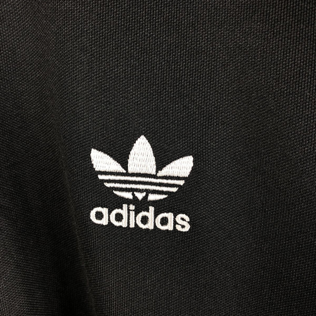 Adidas Originals Jersey Track Jacket Men's Size L cotton black type Vintage Second Hand