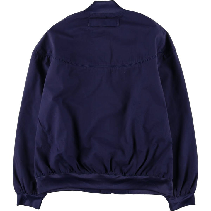 90s~00'S HABAND Derby Jacket Cup Shoulder Jacket Men's L size polyester navy blue type Vintage Second Hand