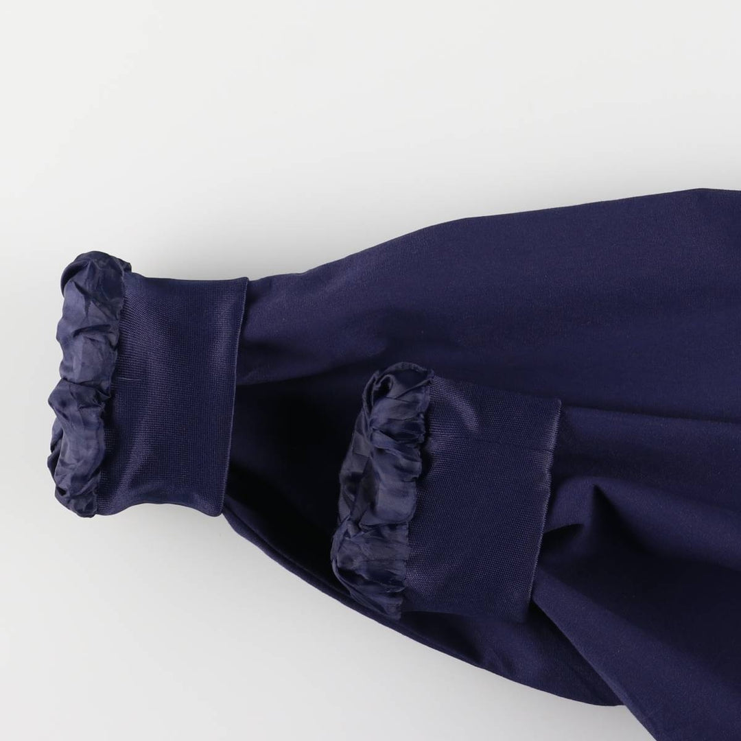 90s~00'S HABAND Derby Jacket Cup Shoulder Jacket Men's L size polyester navy blue type Vintage Second Hand