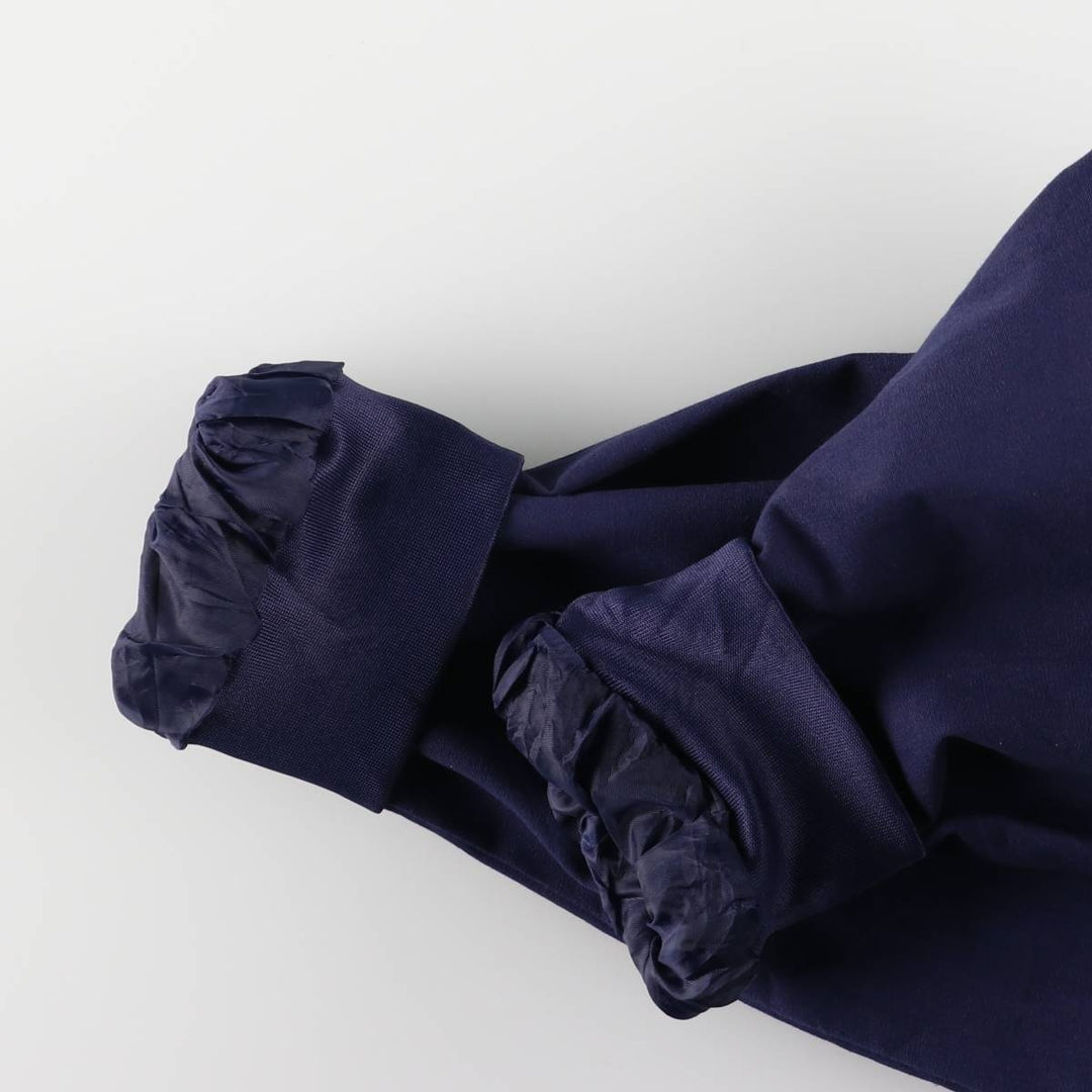 90s~00'S HABAND Derby Jacket Cup Shoulder Jacket Men's L size polyester navy blue type Vintage Second Hand