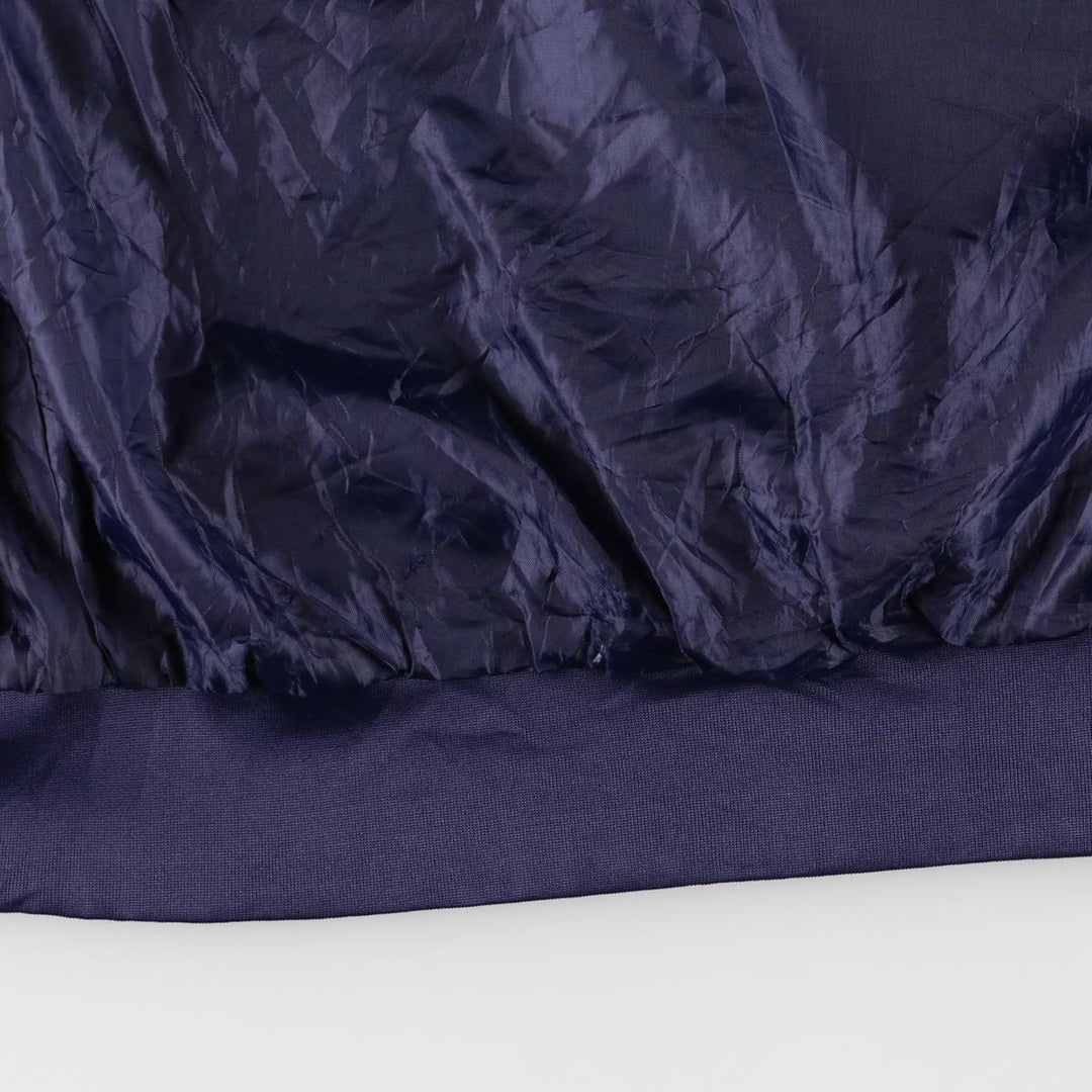 90s~00'S HABAND Derby Jacket Cup Shoulder Jacket Men's L size polyester navy blue type Vintage Second Hand