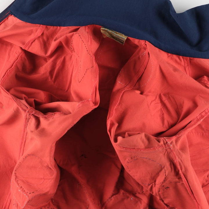 Custom zip-up jacket, men's size small, vintage polyester red type Vintage Second Hand