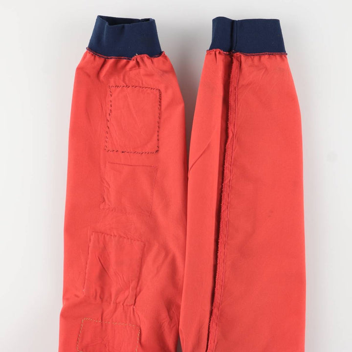 Custom zip-up jacket, men's size small, vintage polyester red type Vintage Second Hand