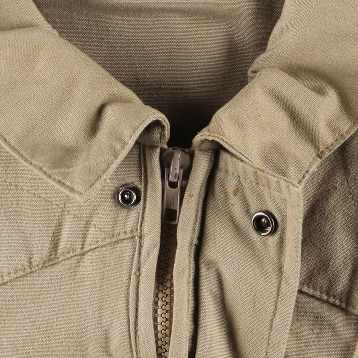 Vintage 1980'S Columbia Navy Blue Tag Shooting Jacket, Men's Size L cotton beige type brown Vintage Second Hand