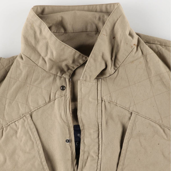 Vintage 1980'S Columbia Navy Blue Tag Shooting Jacket, Men's Size L cotton beige type brown Vintage Second Hand