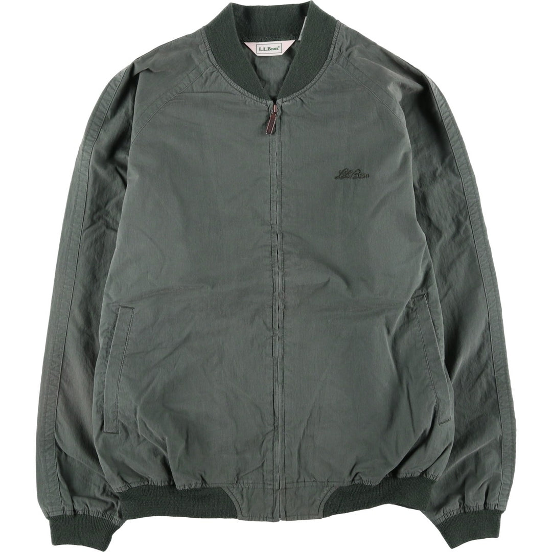90s-00'S LLBean Cotton Blouson, Men's Size L cotton Khaki type Vintage Second Hand