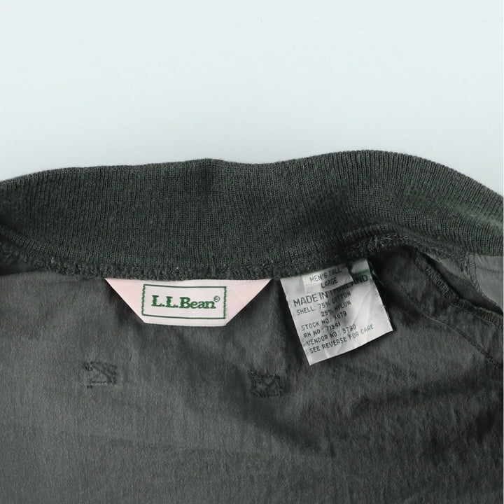 90s-00'S LLBean Cotton Blouson, Men's Size L cotton Khaki type Vintage Second Hand