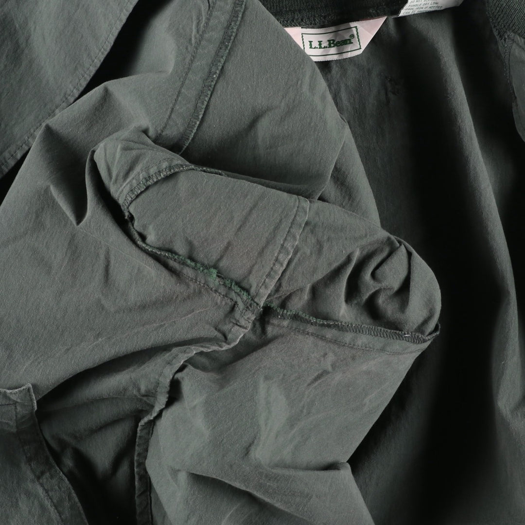 90s-00'S LLBean Cotton Blouson, Men's Size L cotton Khaki type Vintage Second Hand