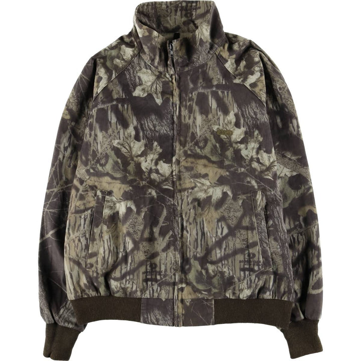 90s-00'S WOOLRICH Camouflage Pattern Real Tree Camo Nylon Blouson, Men's Size L Nylon Khaki type Vintage Second Hand