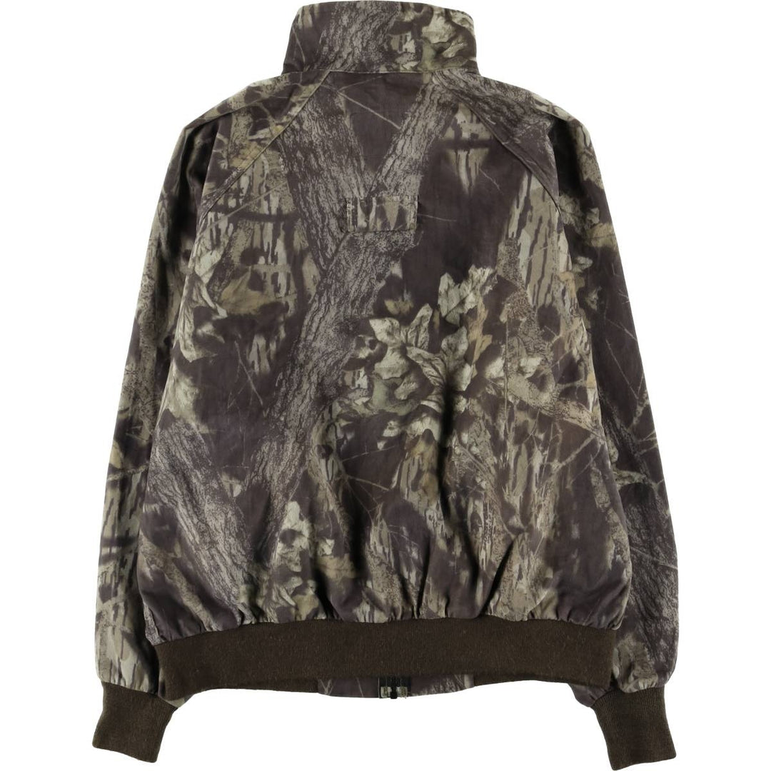 90s-00'S WOOLRICH Camouflage Pattern Real Tree Camo Nylon Blouson, Men's Size L Nylon Khaki type Vintage Second Hand