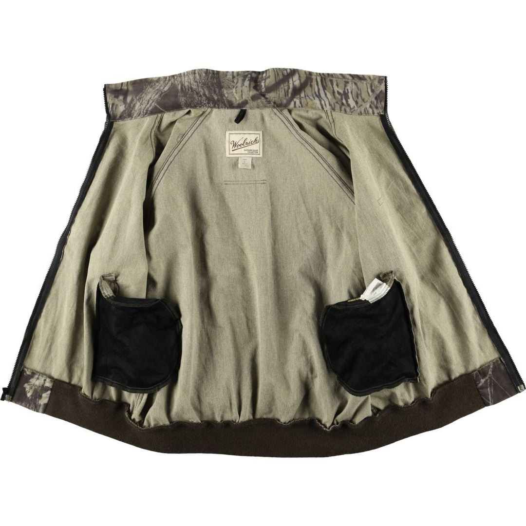 90s-00'S WOOLRICH Camouflage Pattern Real Tree Camo Nylon Blouson, Men's Size L Nylon Khaki type Vintage Second Hand