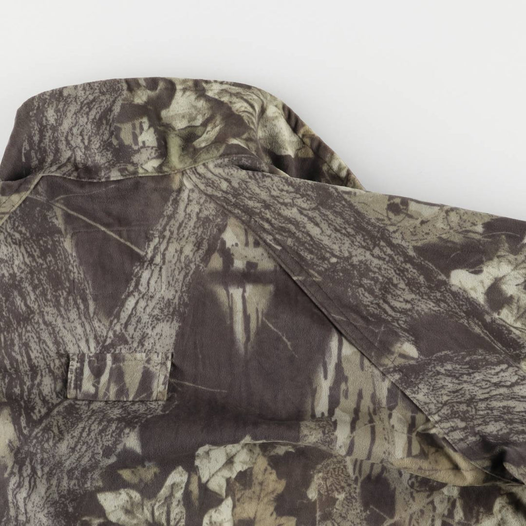 90s-00'S WOOLRICH Camouflage Pattern Real Tree Camo Nylon Blouson, Men's Size L Nylon Khaki type Vintage Second Hand