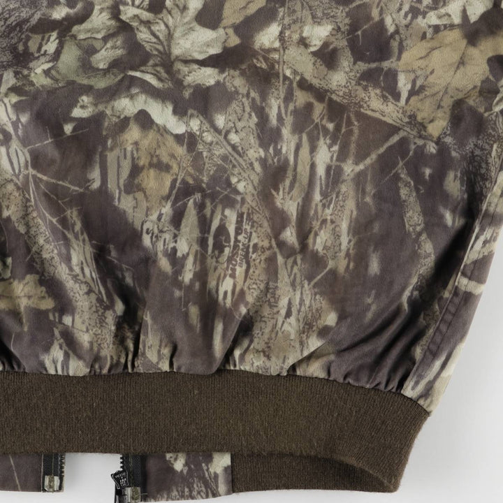 90s-00'S WOOLRICH Camouflage Pattern Real Tree Camo Nylon Blouson, Men's Size L Nylon Khaki type Vintage Second Hand