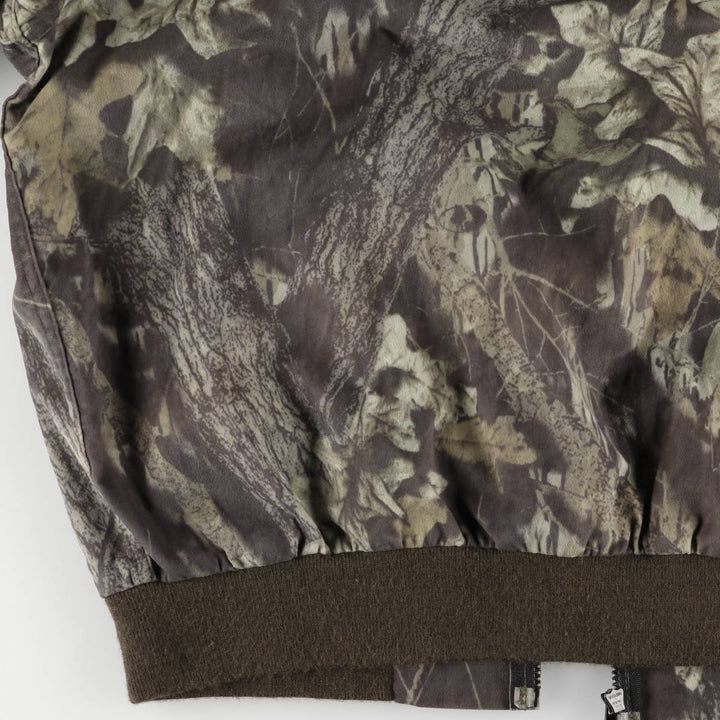90s-00'S WOOLRICH Camouflage Pattern Real Tree Camo Nylon Blouson, Men's Size L Nylon Khaki type Vintage Second Hand
