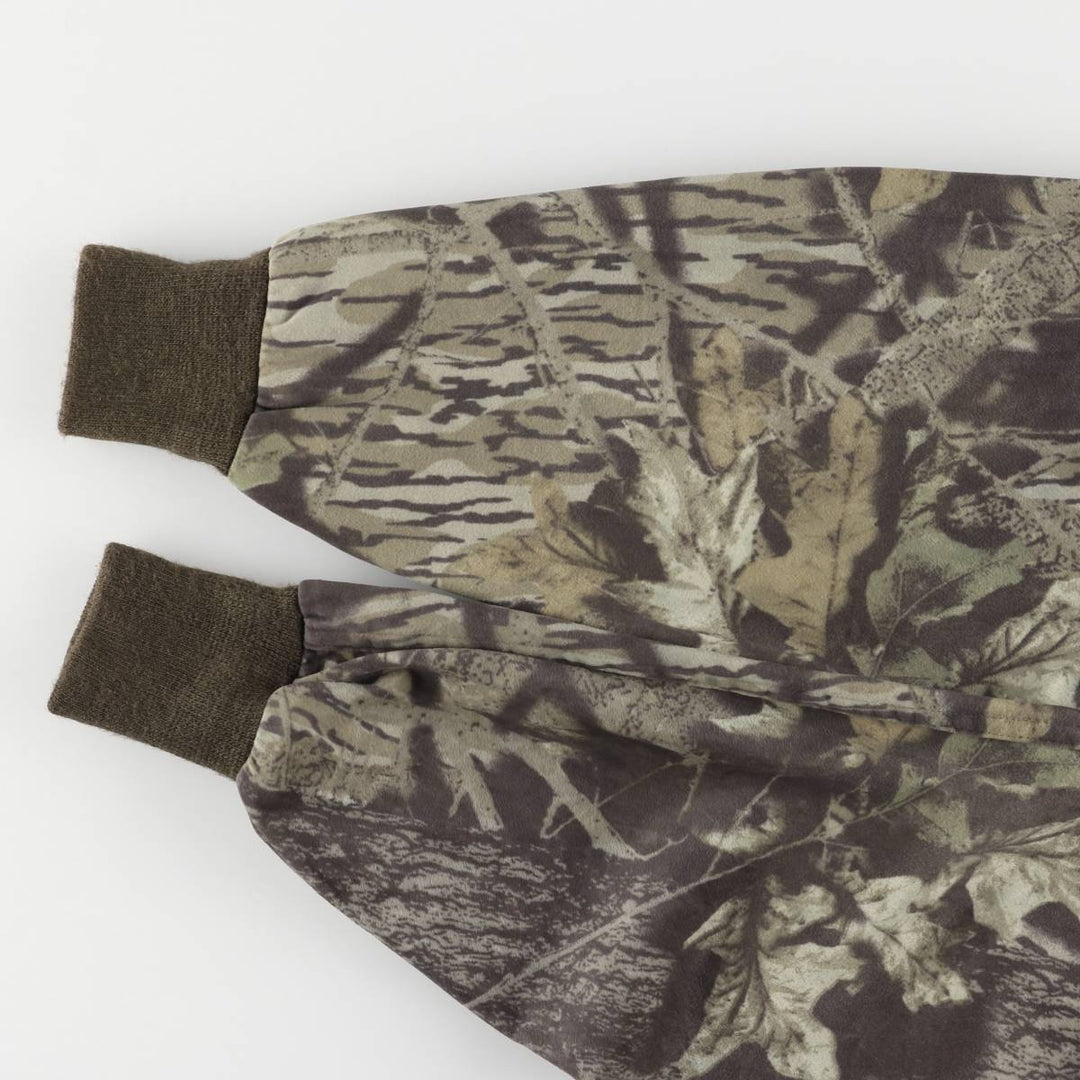 90s-00'S WOOLRICH Camouflage Pattern Real Tree Camo Nylon Blouson, Men's Size L Nylon Khaki type Vintage Second Hand