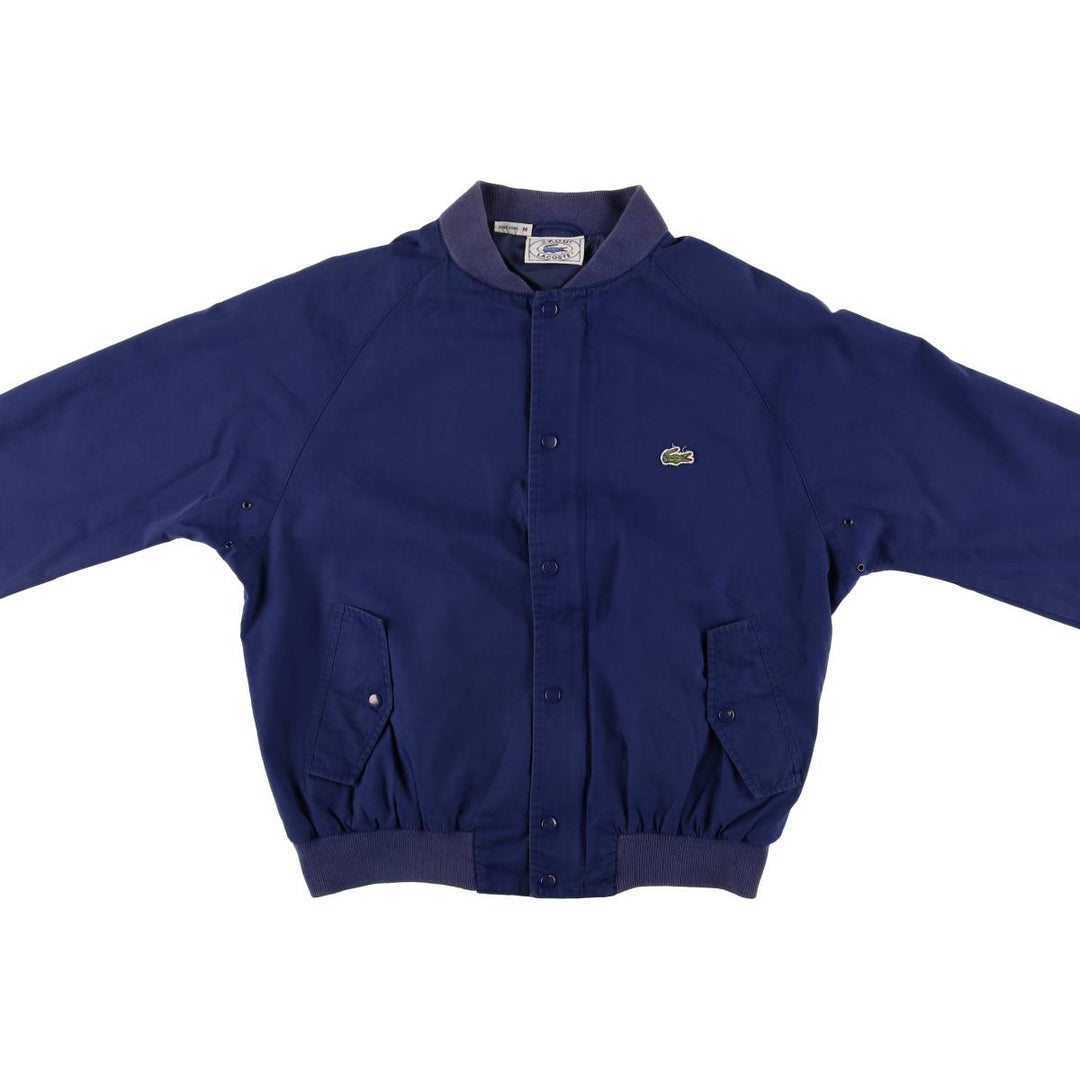 Vintage 1970s-1980'S Lacoste IZOD cotton blouson, men's size M cotton navy blue type Vintage Second Hand